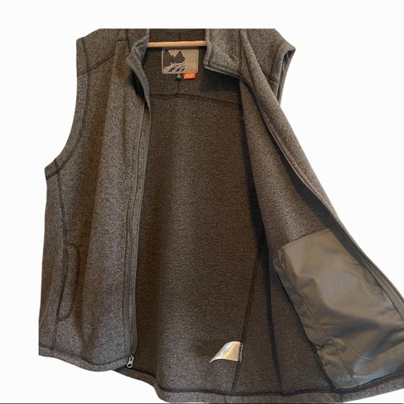 Wind River T-Max Heat warm grey full zip vest gorpcore hiking camping outdoors - Picture 3 of 7